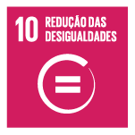 Logotipo do ODS 10: Redução das desigualdades