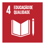 Logotipo do ODS 4: Educação de qualidade